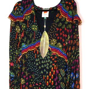 FARM Rio Multicolor Long Sleeve Dress